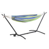 Joena Outdoor Hammock St& with Angled Frame | Black Steel 130"