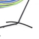 Joena Outdoor Hammock St& with Angled Frame | Black Steel 130"