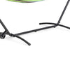 Joena Outdoor Hammock St& with Angled Frame | Black Steel 130"