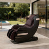 Marty 7 Modes Massage Chair with 3D Back Roller | Brown Faux Leather