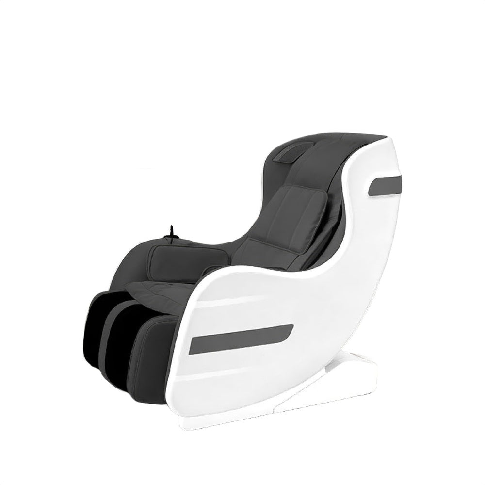 Marty 7 Modes Massage Chair with 3D Back Roller | Black Faux Leather
