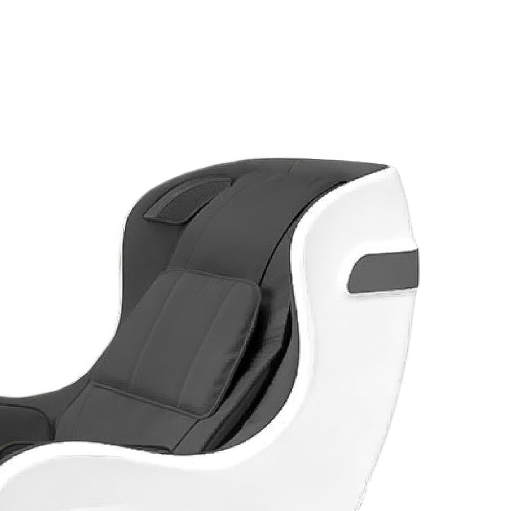 Marty 7 Modes Massage Chair with 3D Back Roller | Black Faux Leather
