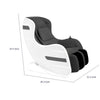 Marty 7 Modes Massage Chair with 3D Back Roller | Black Faux Leather