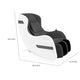 Marty 7 Modes Massage Chair with 3D Back Roller | Black Faux Leather
