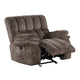 Heya Oversize Manual Glider Recliner Chair | Pillow Tufted Dark Brown