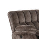 Heya Oversize Manual Glider Recliner Chair | Pillow Tufted Dark Brown