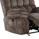 Heya Oversize Manual Glider Recliner Chair | Pillow Tufted Dark Brown