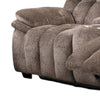 Heya Manual Recliner Loveseat w Console| Pillow Tufted Dark Brown | 81"