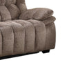 Heya Manual Recliner Sofa | Pillow Tufted Dark Brown Polyester | 92"