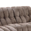 Heya Manual Recliner Sofa | Pillow Tufted Dark Brown Polyester | 92"