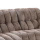 Heya Manual Recliner Sofa | Pillow Tufted Dark Brown Polyester | 92"