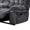 Heya Manual Recliner Loveseat | Pillow Tufted Dark Gray | 81"