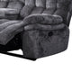 Heya Manual Recliner Loveseat | Pillow Tufted Dark Gray | 81"