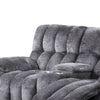 Heya Manual Recliner Loveseat | Pillow Tufted Dark Gray | 81"