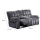 Heya Manual Recliner Loveseat | Pillow Tufted Dark Gray | 81"