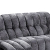 Heya Manual Recliner Sofa | Pillow Tufted Dark Gray Polyester | 92"