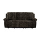 Jeya Manual Recliner Sofa | Wide Wale Faux Fur Fabric | Brown | 83"
