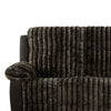 Jeya Manual Recliner Sofa | Wide Wale Faux Fur Fabric | Brown | 83"