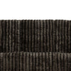 Jeya Manual Recliner Sofa | Wide Wale Faux Fur Fabric | Brown | 83"