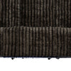 Jeya Manual Recliner Sofa | Wide Wale Faux Fur Fabric | Brown | 83"