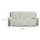 Jeya Manual Recliner Sofa | Plush Wide Wale Faux Fur | Light Gray | 83"
