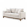 Wera Accent Loveseat with 2 Pillows | Light Gray Chenille | 65"