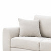 Wera Accent Loveseat with 2 Pillows | Light Gray Chenille | 65"