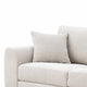 Wera Accent Loveseat with 2 Pillows | Light Gray Chenille | 65"
