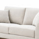 Wera Accent Loveseat with 2 Pillows | Light Gray Chenille | 65"