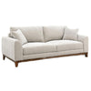 Wera Accent Sofa with 2 Pillows | Light Gray Chenille | 84"