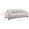 Wera Accent Sofa with 2 Pillows | Light Gray Chenille | 84"