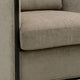 Cyra Swivel Accent Chair | Taupe Gray Chenille Foam Cushions | Barrel Back