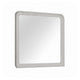 Osko Dresser Mirror | Rounded Edges | Light Gray Wood | 40x42 Rectangular
