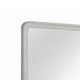 Osko Dresser Mirror | Rounded Edges | Light Gray Wood | 40x42 Rectangular