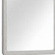 Osko Dresser Mirror | Rounded Edges | Light Gray Wood | 40x42 Rectangular