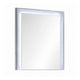 Soha Dresser Mirror | Rhinestone Trim w LED | High Gloss White 38x38