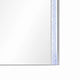 Soha Dresser Mirror | Rhinestone Trim w LED | High Gloss White 38x38