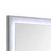 Soha Dresser Mirror | Rhinestone Trim w LED | High Gloss White 38x38
