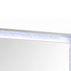 Soha Dresser Mirror | Rhinestone Trim w LED | High Gloss White 38x38