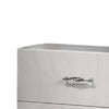 Soha Nightst& | 2 Drawers | Acrylic Chrome H&les | High Gloss White