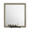 Reny Dresser Mirror | Rounded Edges | Rustic Gray | 40x40 Square