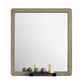 Reny Dresser Mirror | Rounded Edges | Rustic Gray | 40x40 Square