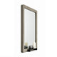 Reny Dresser Mirror | Rounded Edges | Rustic Gray | 40x40 Square
