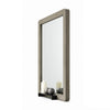Reny Dresser Mirror | Rounded Edges | Rustic Gray | 40x40 Square