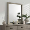 Reny Dresser Mirror | Rounded Edges | Rustic Gray | 40x40 Square