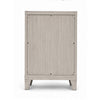 Dabu Tall Dresser Chest | 4 Drawers | Linear H&les | Light Gray | Black