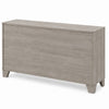 Dabu Wide Dresser | 6 Drawers | Linear H&les | Light Gray | Black