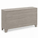 Dabu Wide Dresser | 6 Drawers | Linear H&les | Light Gray | Black