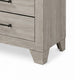 Dabu Wide Dresser | 6 Drawers | Linear H&les | Light Gray | Black