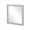 Dabu Dresser Mirror | Framed Design | Light Gray Wood | 37x39 Rectangular